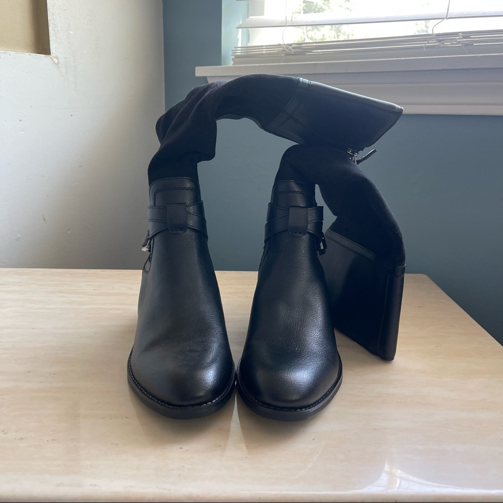 FRANCO SARTO Womens Black Boots Size 9